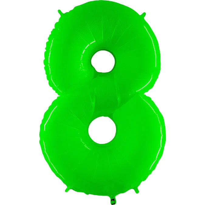 40" Lime Green Number - 8