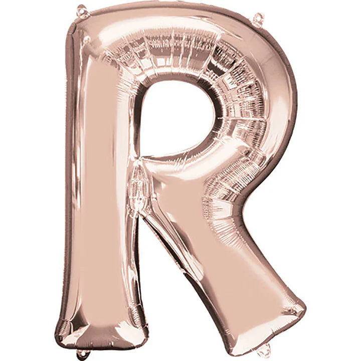 34" Anagram Rose Gold Letter - R