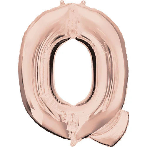 34" Anagram Rose Gold Letter - Q