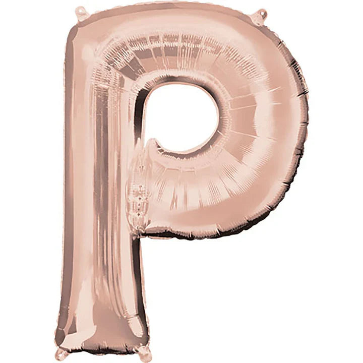 34" Anagram Rose Gold Letter - P