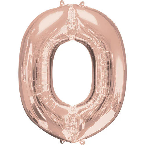 34" Anagram Rose Gold Letter - O