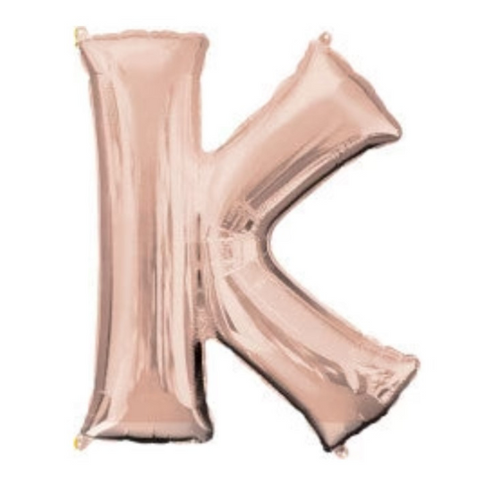 34" Anagram Rose Gold Letter - K