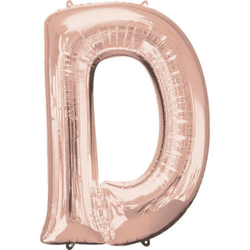 34" Anagram Rose Gold Letter - D