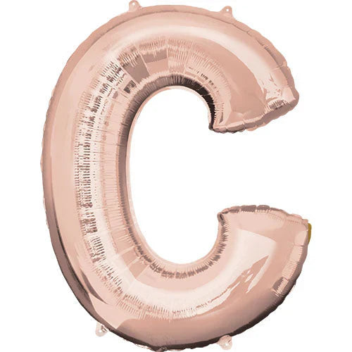 34" Anagram Rose Gold Letter - C