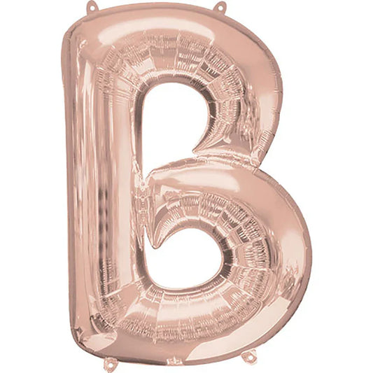 34" Anagram Rose Gold Letter - B