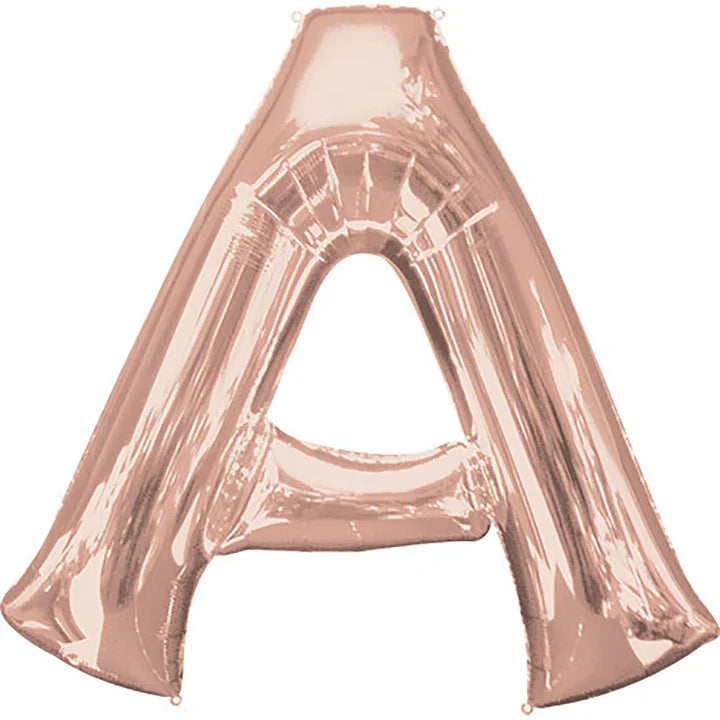 34" Anagram Rose Gold Letter - A