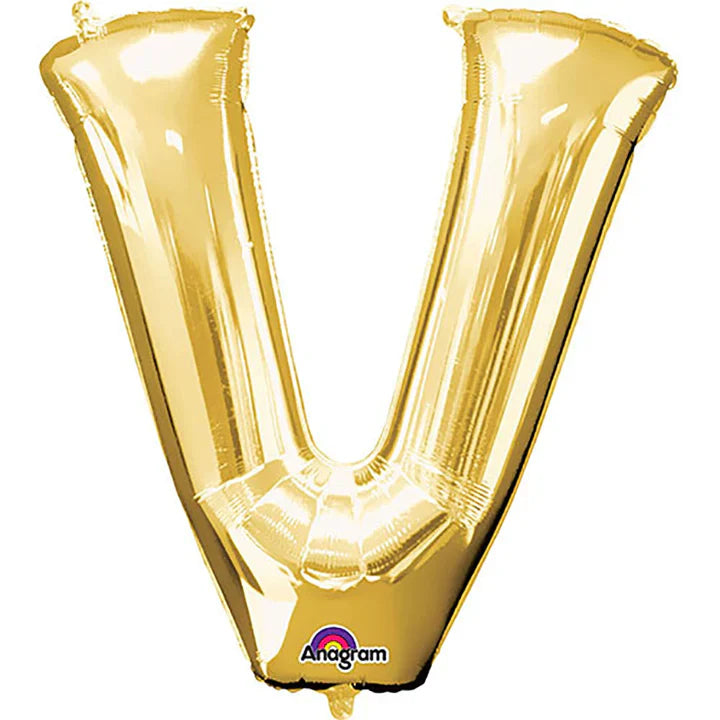 34" Anagram Gold Letter - V