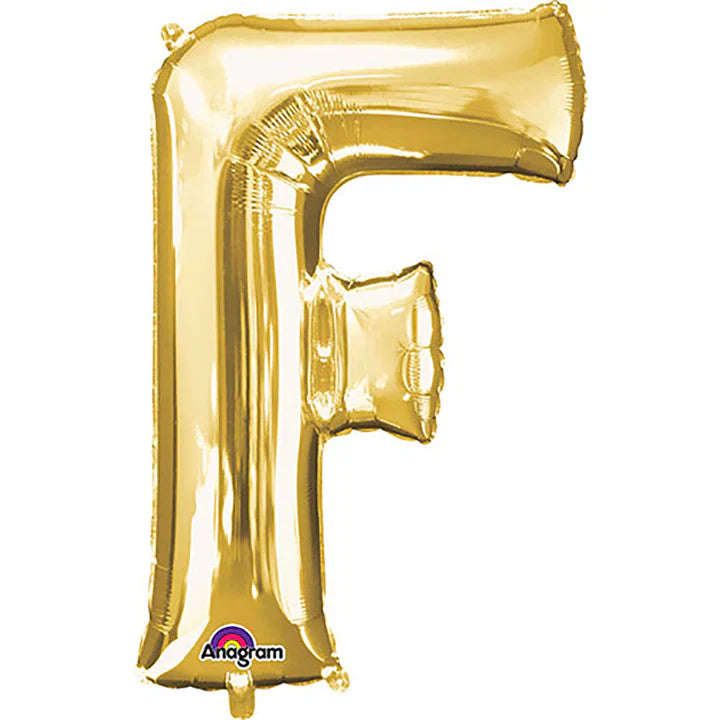 34" Anagram Gold Letter - F