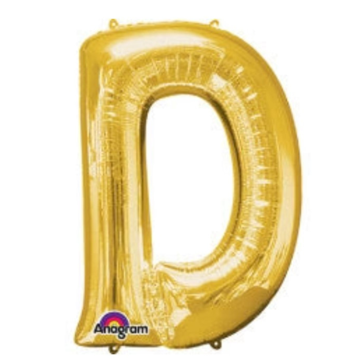 34" Anagram Gold Letter - D