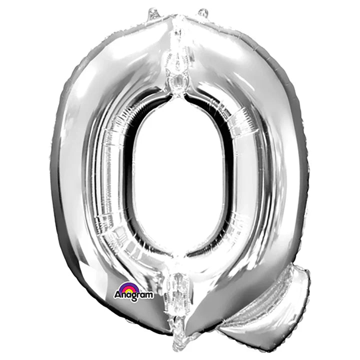 34" Anagram Letter - Silver - Q