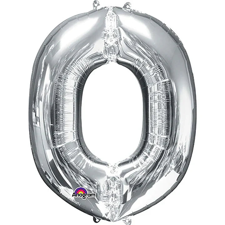 34" Anagram Letter - Silver - O