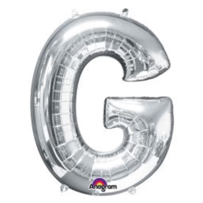 34" Anagram Letter - Silver - G