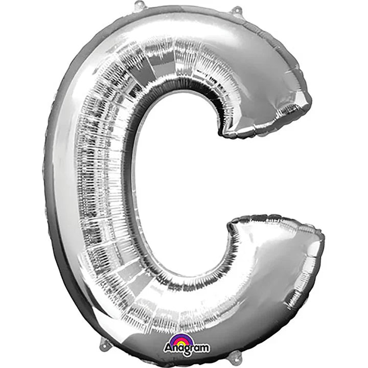 34" Anagram Letter - Silver - C