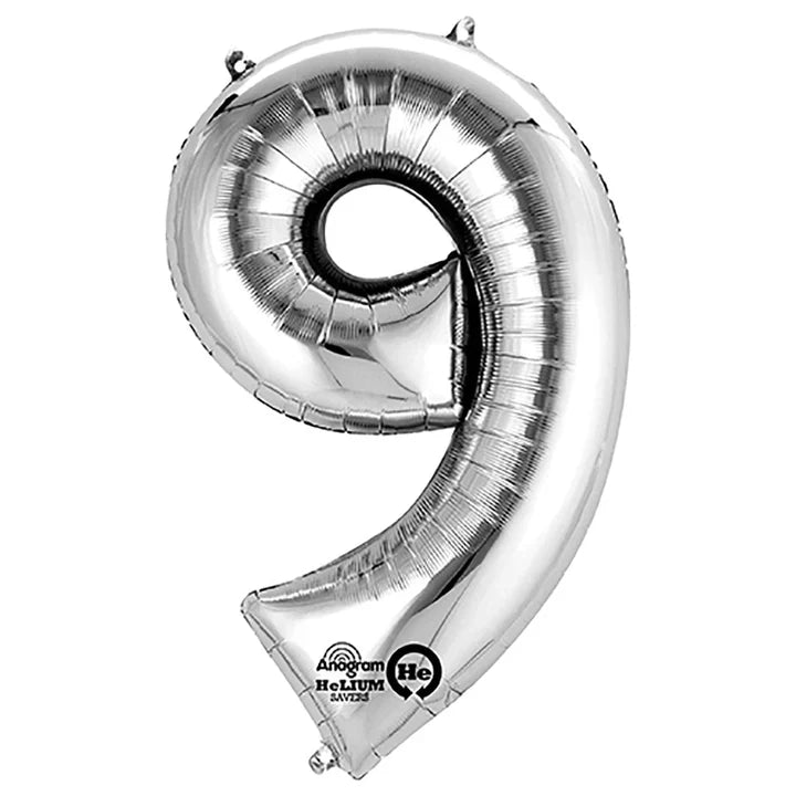 34" Anagram Number 9 - Silver