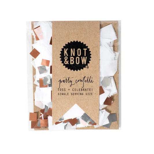 White Copper Single Serving Size Confetti