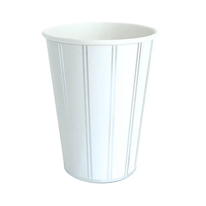 Silver Signature Stripe Cups