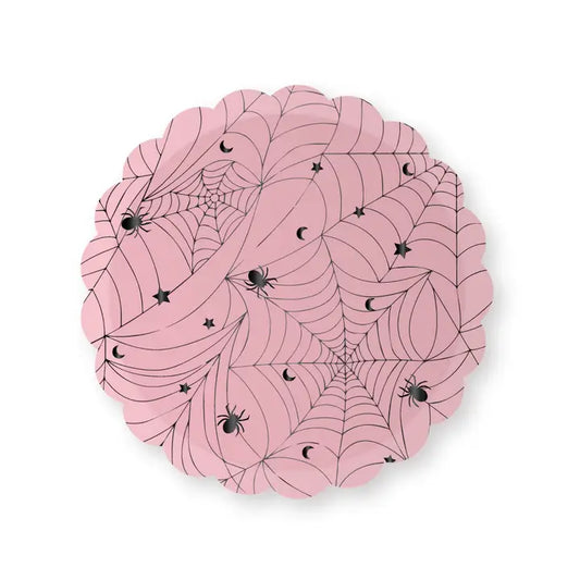 Pink Spiderweb Small Plates