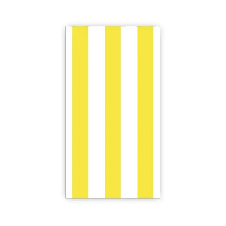 Soleil Yellow Cabana Stripe Guest Towels