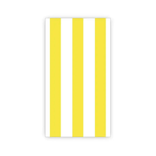 Soleil Yellow Cabana Stripe Guest Towels