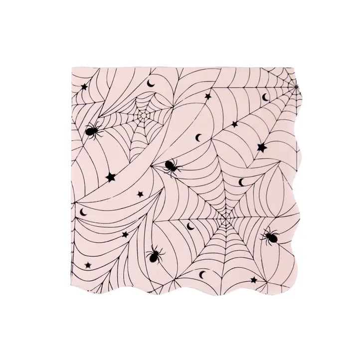 Spiderweb Lace Pink Napkin