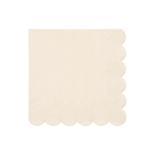 Large Cream Paper Napkins