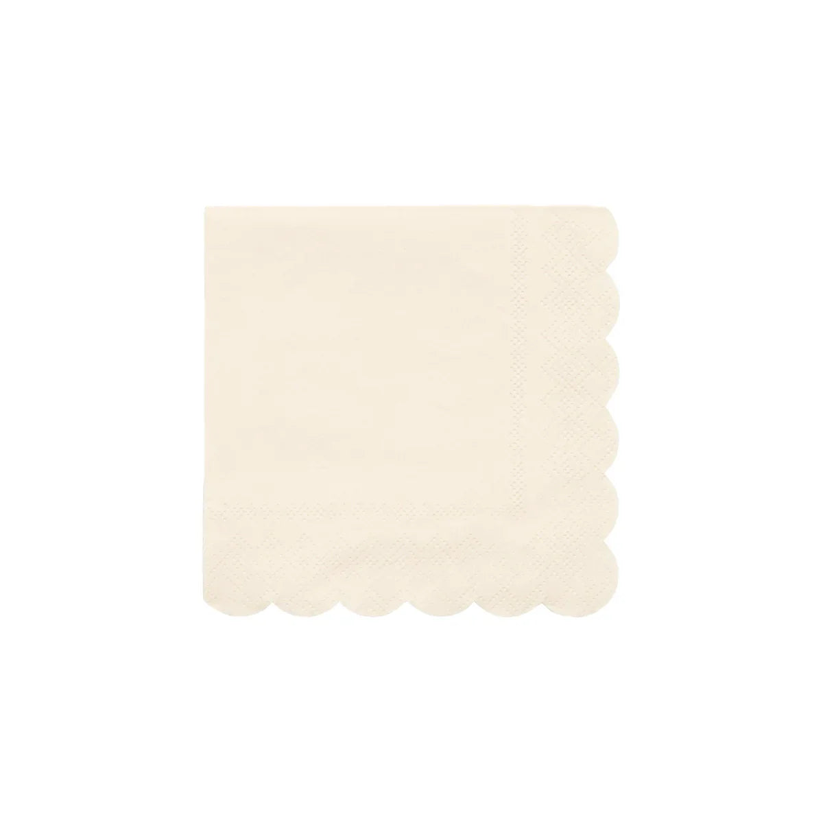 Small Cream Paper Napkins