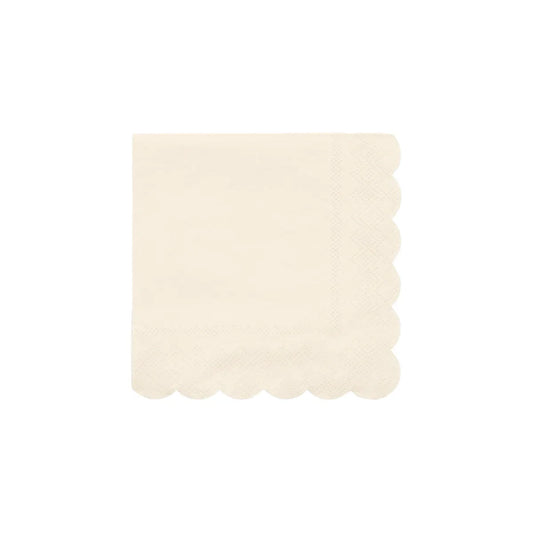 Small Cream Paper Napkins