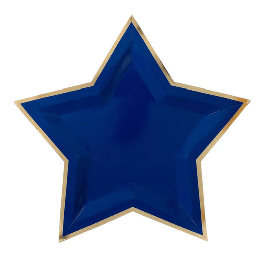 Blue Star Paper Plates