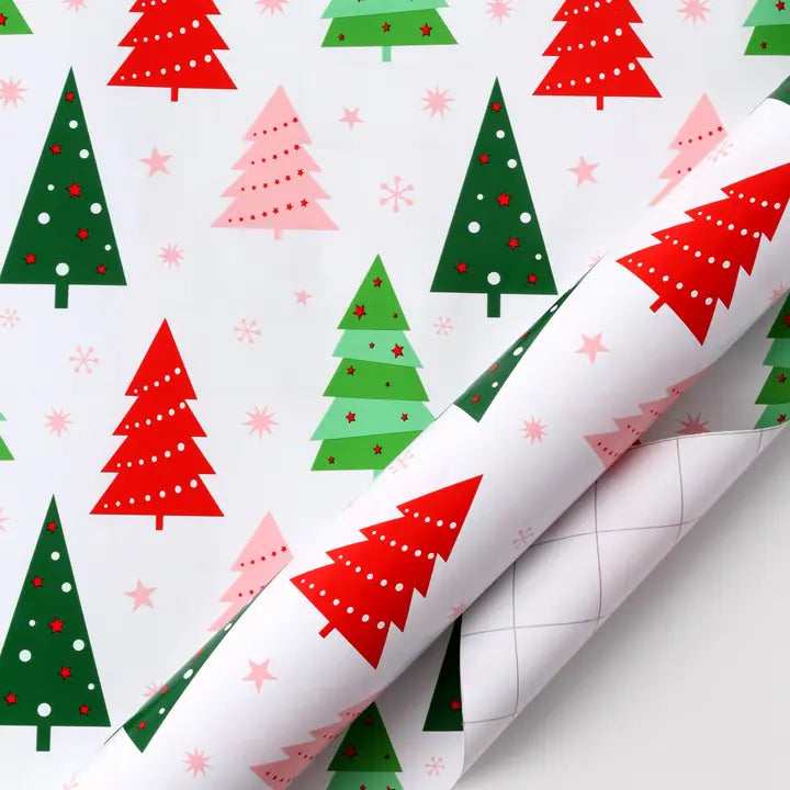 Holiday Trees Wrapping Paper 30" X 10'