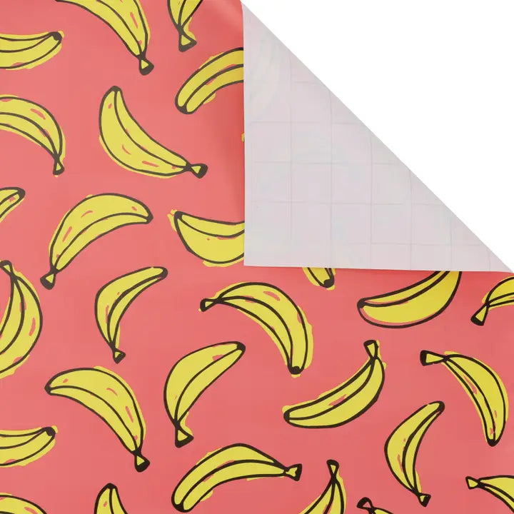 Banana Pink and Yellow Wraping Paper