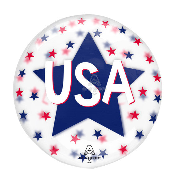 18" USA Stars Clearz