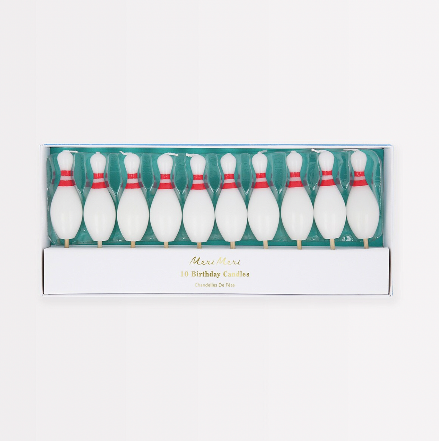Bowling Pin Candles (10)