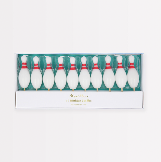 Bowling Pin Candles (10)