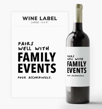 Funny Wine Bottle Label