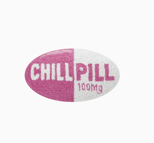 Chill Pill Hot Pink Hook Pillow