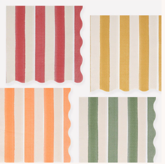 Fall Stripe Large Napkins