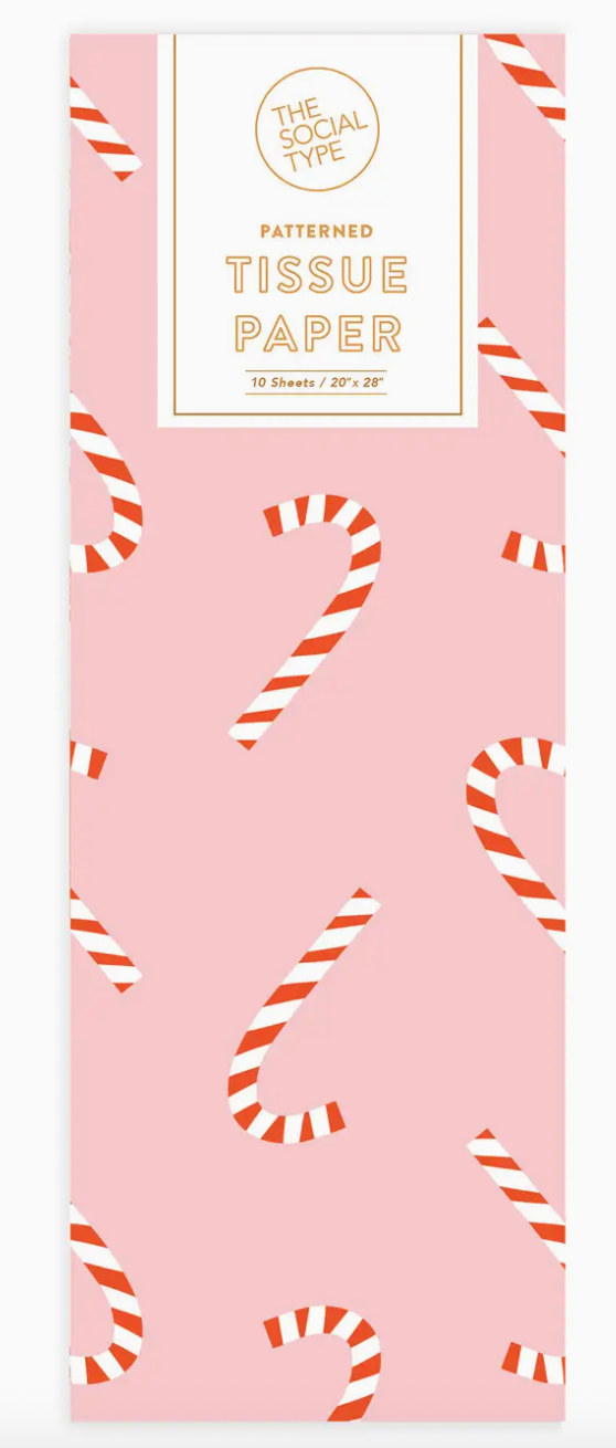 Candy Cane Holiday Tissue Paper