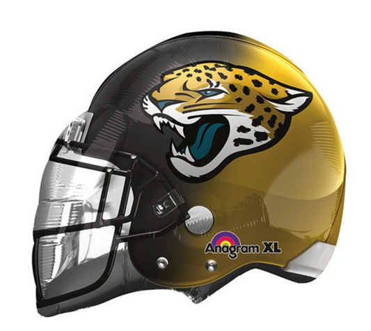 21" NFL Jacksonville Jaguars Football Helmet Balloon - Black + Gold