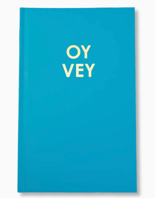 Oy Vey - Hardcover Daily Journal - Bright Blue
