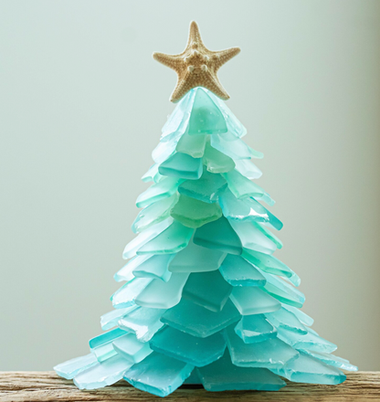 Handmade Coastal Sea Glass Holiday Tree Workshop December 16,  6:30 p.m. -8 p.m.