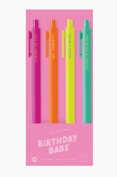 Birthday Babe Pens - 4 pack