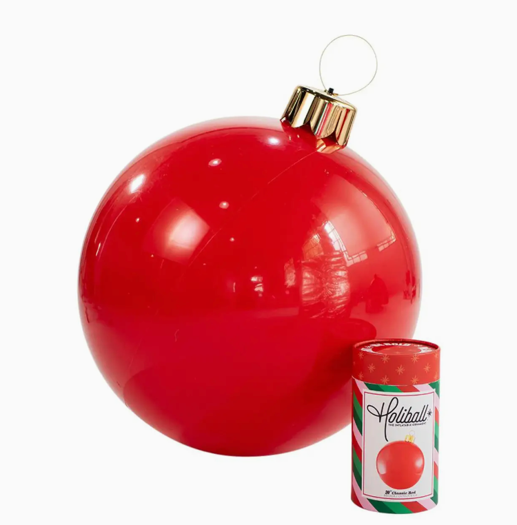 30" Large Classic Red Holiball
