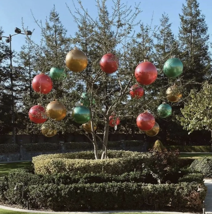 30" Large Vintage Green Holiball