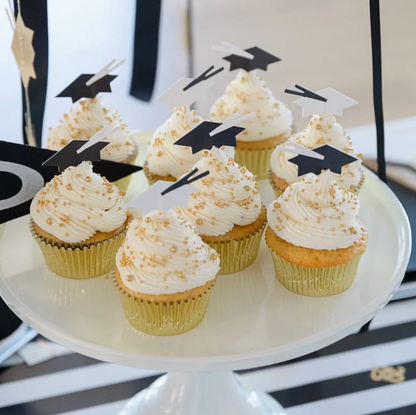 Grad Hat Cupcake Toppers