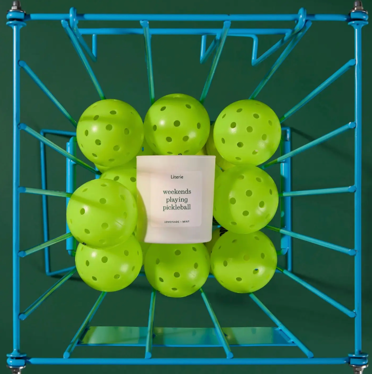 Weekends Playing Pickleball Candle