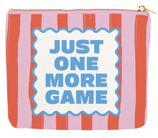 Mahjong Zipper Canvas Card Pouch