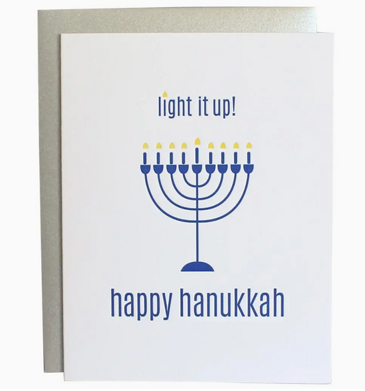 Light it Up Letterpress Card