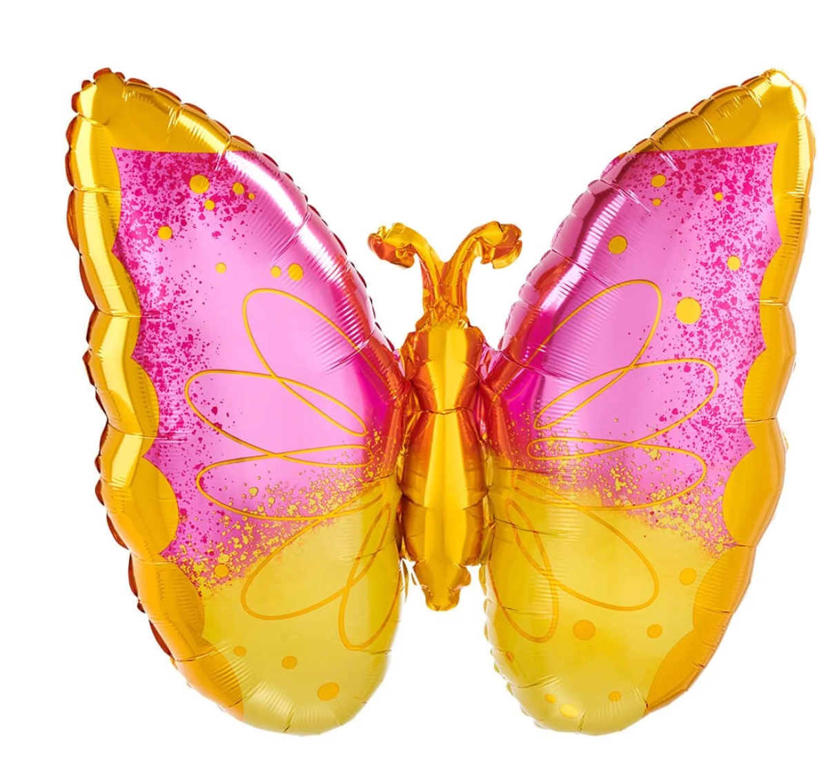 Pink & Yellow Butterfly Balloon
