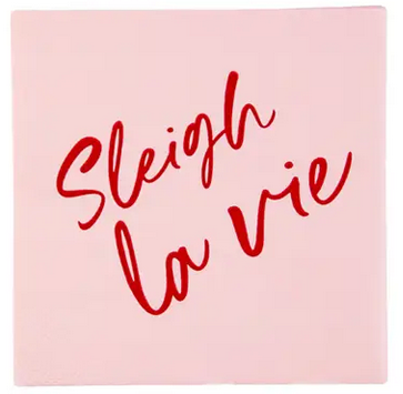 Sleigh La Vie Cocktail Napkins
