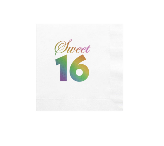 Socially Seri by The Social Society Sweet 16 Napkins